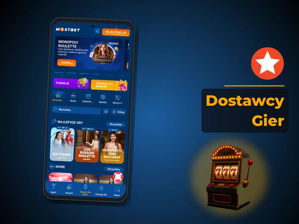 mostbet - Dostawcy Gier