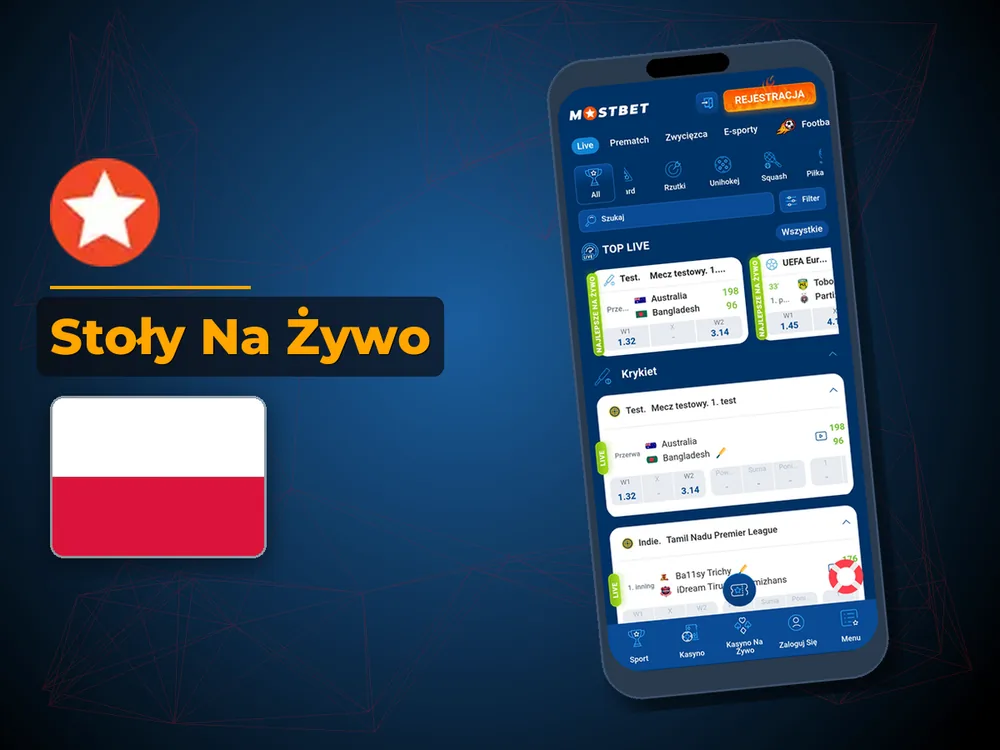 mostbet - Stoły Na Żywo