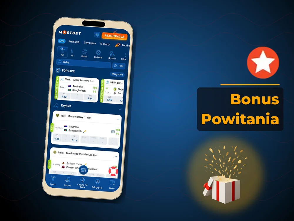 mostbet - Bonus Powitania