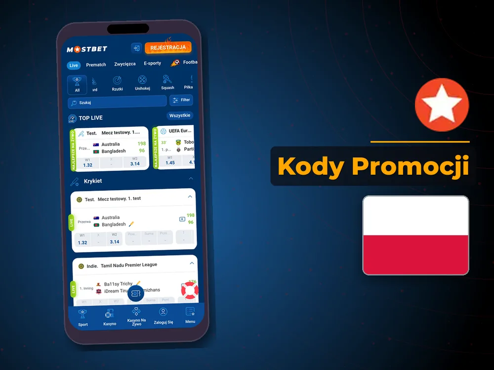 mostbet - Kody Promocji