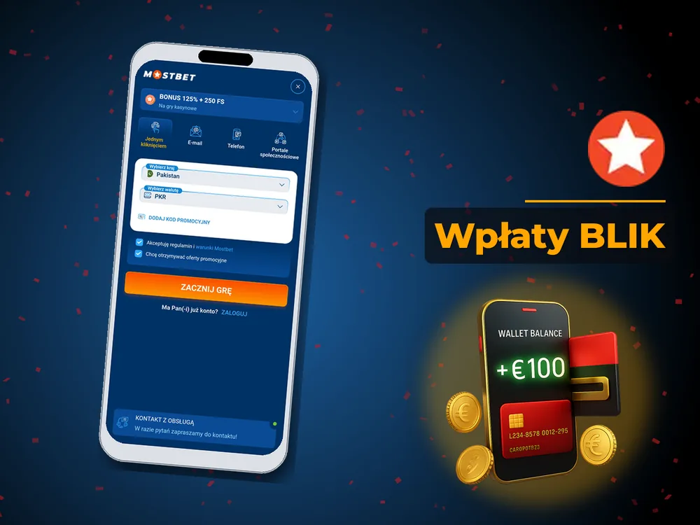 mostbet - Wpłaty BLIK