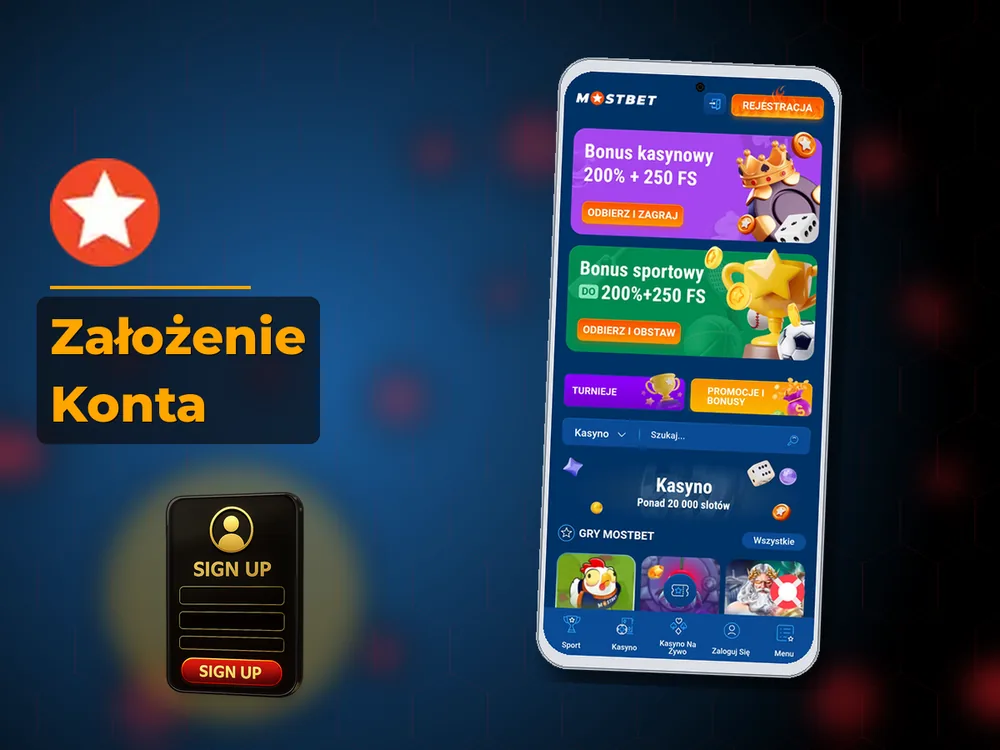 mostbet - Założenie Konta
