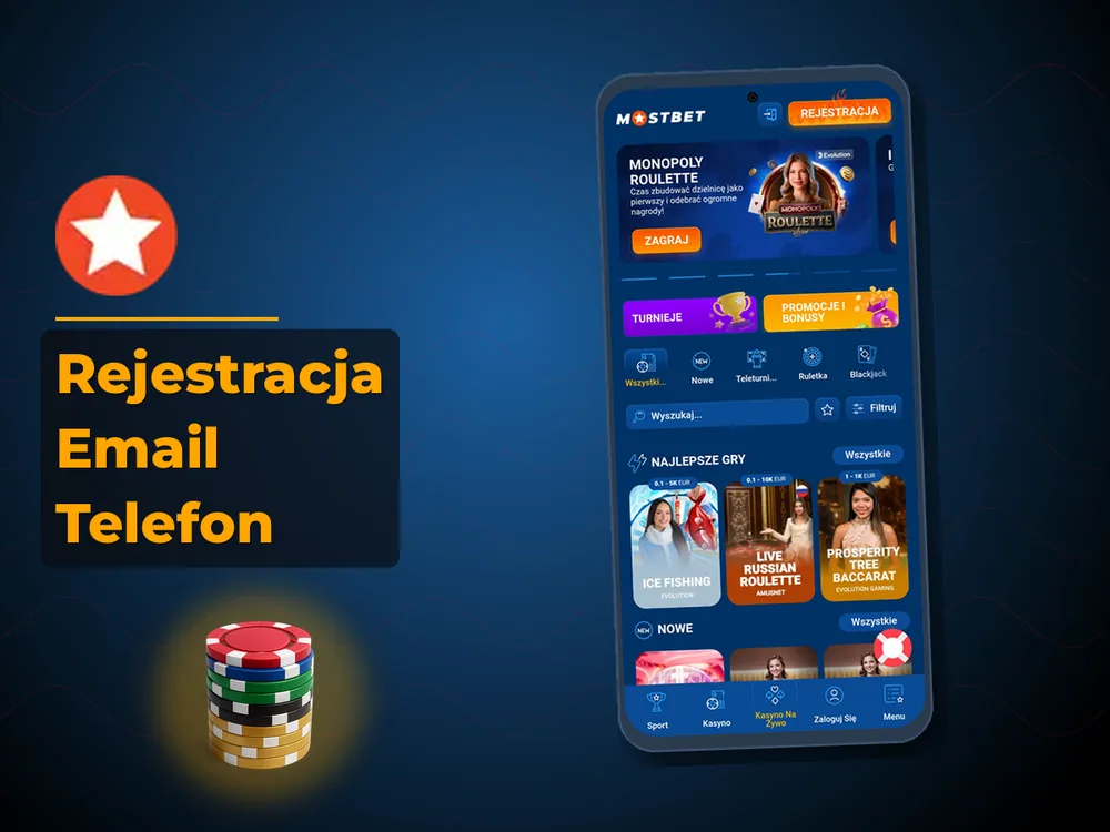 mostbet - Rejestracja Email Telefon