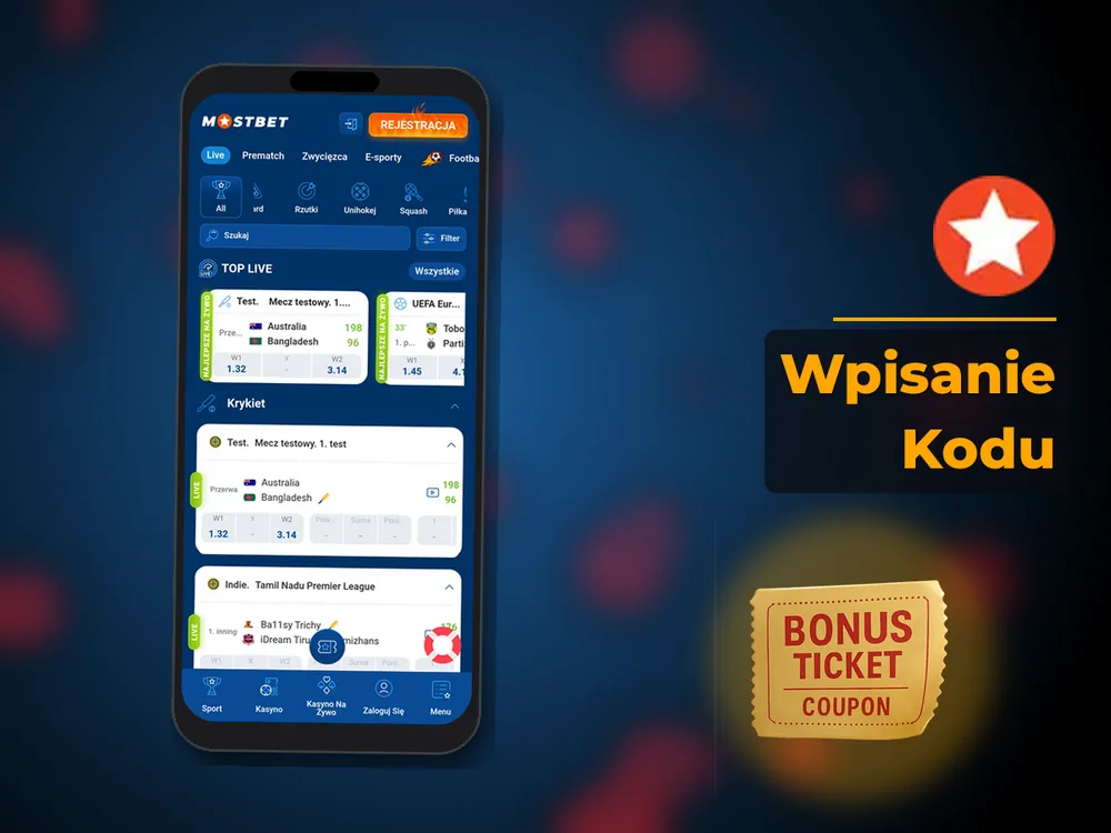 mostbet - Wpisanie Kodu