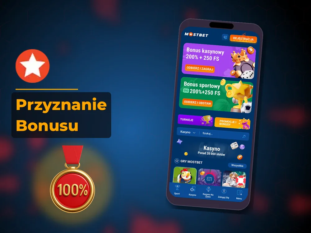 mostbet - Przyznanie Bonusu